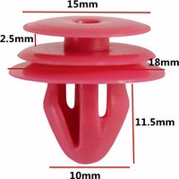20Pcs For 10mm Hole Car Trim Panel Clip Fastener Rivet Retainer Clips For Hyundai For Kia 82315-27000 8231527000 D27