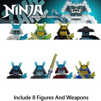 Season 11 Anime Doll The Ice Emperor Army MOC Ninja Figures DIY Building Blocks Zane Model Bricks Kids Kits Gift for Children