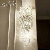 Crystal Wall Lamp Modern Light Luxury Home Wall Light Nordic Gold Sconces Indoor Lighting Room Decor For Hotel Living Room