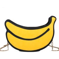 Trendy Personality Interesting Banana Shape PU Leather Chain Ladies Messenger Bag Ladies Shoulder Bag ladies PursesCute Side Bag