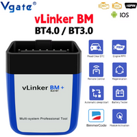 Vgate vLinker BM ELM327 Auto Scanner Bluetooth 4.0 for Android iOS OBD2 Car Diagnostic Tool Bimmercode PK ELM 327 V1 5