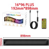 16x96 Plus Truck Eye RGB LED Matrix Pixel Panel Car Sign Animation APP Programmable LED Panel Flexible Display Lamp For Shop Bar image 3