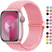 Braided solo loop For Apple watch band 45mm 44mm 40mm 41mm 49mm Elastic bracelet iWatch series 9 8 7 3 5 se 6 4 Ultra 2 strap