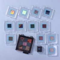 1/5/12Pcs Chips Semiconductor Silicon Chip Bare Chip Silicon Chip CPU Wafer Lithography Integrated Circuit Chip(Random Style)