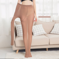 200KG Women Tights Plus Size 100D Autumn Winter Warm Lined Pantyhose High Waist Female Stretchy Slim Skinny Velvet Tights