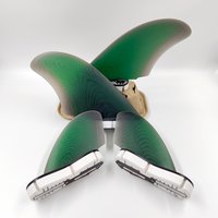 Fiberglass Quad Fins UPSURF FCS II Fins RM Twin Rear Fins+Twin Keel Surfboard Fins Top Performance Glass Surf Fin Tiwn-Quad Fins
