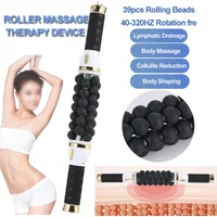 Rotating Body Roller Fitness Massager Anti-Cellulite Sliming Machine 7D Rolling Beads Cylinder Therapy Body Contouring Machine