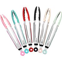 Silicone Food Tongs BBQ Grilling Tong Kitchen Cooking Salad Bread Serving Tong Non-Stick Barbecue Clip Clamp Stainless Steel Too