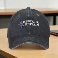 Restore Britain UK Union Jack Flag Patriotic British Casual Baseball Cap Summer Trucker Hat Hot Sale Hats Unisex Baseball Caps