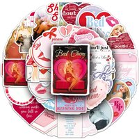 AliExpress NONE 50Pcs Sabrina Carpenter Singer Stickers DIY Decoration Album Skateboard Bicycle Guitar Laptop Car Kids PVC Waterproof Toys