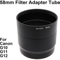 For Canon PowerShot G10 G11 G12 Filter Adapter Tube Ring 58mm Metal Replacement for LA-DC58K Lens Protector Extension Tube
