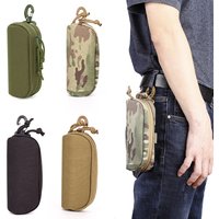 Hard Shell Glasses Pouch Sunglasses Tactical Molle EDC Waist Pack Utility Outdoor Hunting Accessories Organizer Eyeglasses Case