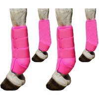 4pcs/set Colorful Horse Sport Boots Set 3 Size Durable Medicine Brushing Boots Comfortable Easy To Wear Horse Leg Wraps