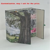 custom.Elegant Paper Box Two Door Open Calendar Packaging Box With Cosmetics