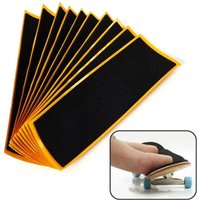 110x38mm Fingerboard Grip Tapes Black Fingerboard Deck Uncut Self-adhesive Tape Stickers Black Foam Grip Non-slip Tape Stickers