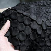 Pleated Texture Clothing Designer Jacquard Fabric Wholesale Cloth Sewing Diy Polyester Material 55x55cm Discontinuous Fabrics