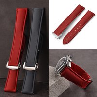 20mm 21mm 22mm Supple Texture FKM Watch Strap Quick Release Comfortable Fluororubber Band Versatile Deployment Buckle Strap