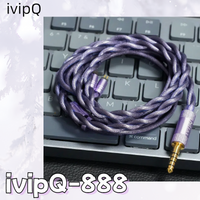 ivipQ-888 HIFI Earphones Upgrade Cable With 4.4mm/3.5mm Plug Recessed-0.78 2pin/N5005 For MOONDROP IEM Cable