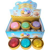 Glitter Dumpling Glitter Dumpling Squishy with Box Mystery Box Colorful Food Squishy Sensory Fidget Toy Anti Stress Squeeze Ball