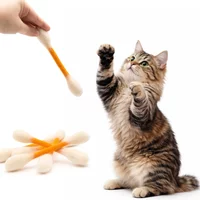 Cotton Swabs Cat Toys Lightweight Chew Dental Interactive Kick Stick Teething Soft Giant Swabs Cat Toy Cat Lovers