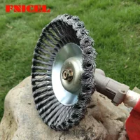 6/8inch Carbon Steel Wire Break-Proof Rounded Edge Weed Trimmer Edge Head Power Lawn Mower Garden Weed Brush Lawn Mower