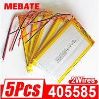Lot 5 pcs 3.7V 3000mAh 405585 Lipo Polymer Lithium Rechargeable Battery For GPS Navigator DVD PDA PAD Power Bank E-book Camera