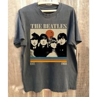 The Beatles Retro Shirt, Rock Band Music Tee Summer Men's and Women's Loose and Breathable T-shirt Top