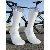 AliExpress NONE Pro Aero compression Socks Anti Slip Silicone summer Cycling Socks Men women Bicycle Sport Running white Bike mid-calf Socks