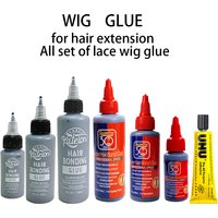 Multiple Styles 1/2/4OZ Fast-Set Strong Hold Hair Weft Glue Gentle Formula Easy Application for Hair Extensions And Lace Wigs