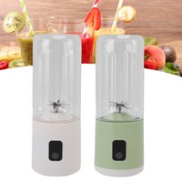 Tragbarer Mixerbecher, wiederaufladbarer elektrischer USB-Entsafter, 500 ml, großes Fassungsvermögen, mit 1500 mAh Akku für Obst-Smoothies