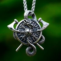 2023 New Fashion Viking dragon Vegvisir amulet Pendant for man stainless steel jewelry for gift free shipping