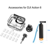 Dive Case for DJI Osmo Action 6 Underwater Diving Housing Protective Case Camera Diving Shell Rod for DJI Action6 Accessories