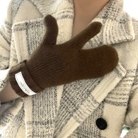 AliExpress 2021 Elastic Full Finger Gloves Warm Thick Cycling Driving Fashion Women Men Winter Warm Knitted Outdoor Gloves