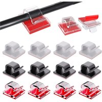50pcs Cable Organizer Clips Cable Winder Holder Cord Protector USB Data Cable Management Adhesive Hooks For Car Earphone Mouse