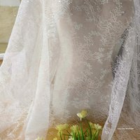 High Quality Off White Color Lace with Small Sequins Shiny Width(Height) 1.5 Meters 2023 NEW