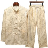 Shirts + Pants 2025 summer long sleeve Sportswear Men's Casual Sets Man Fashion Chinese style men shirts and trousers size M-4XL