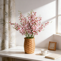 41In Spider Lily Vanda Orchid Artificial Flowers High End Home Decor Wedding Arrangement Vase Display Faux Flower Decoration