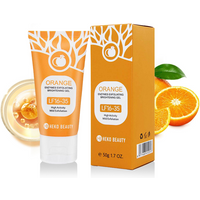Orange Enzymes Exfoliating Gel Mild Exfoliation Moisturizing Brighten Skin Tone Facial & Body Cleansing Peeling Scrub