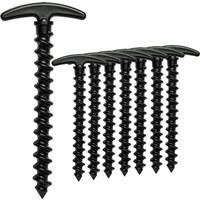 10Pcs/lot Outdoor Camping Tent Pegs Ground Nails Screw Anchor Stakes Pegs Hiking Tent Stakes Garden Ground Nail Pins Accessories