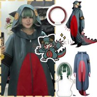 Guita Cosplay Game GACHIAKUTA GUITA Cute Dinosaur Pajamas For Man Halloween Carnival Fashion Nightgown Costume