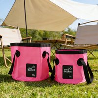 Portable Folding Bucket, Canvas Storage Bag, Outdoor Camping Fishing Water Bucket, Car Wash Water Storage Bucket