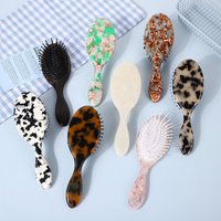 1PC Portable Mini Acetate Board Handheld Hair Comb French Vintage Cute Airbag Massage Comb for Home Use Professional Salon Brush