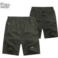 TRVLWEGO Men Summer Fishing Shorts Outdoor Quick Dry With Zipper Pockets Breathable Mountaineering Lightweight Running Trekking