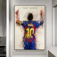 Soccer Star Messi Poster Decorative Painting Modern Home Wall Art Fans Souving Room Decoration Aesthetics.