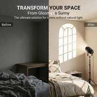 15W Virtual Fake Window Projection Lamp LED Photography Light Shadow Background Bedroom Atmosphere Light