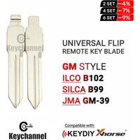 10pcs 26# KD VVDI Flip Remote Key Blade GM Type B102 GM-39 For Chevrolet Trailblazer Sail Buick Century GL8 Regal KEYDIY Key