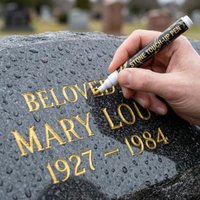 Creative best-selling new Golden Tombstone Marker Pen for marking tombstones