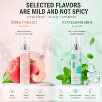 Long Lasting Fresh Mint Oral Spray Portable Mouth Breath Freshener Fruit Flavored Oral Spray 20ml Fresh Breath Probiotic Mouth