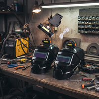 Auto-Darkening Welding Helmet - Rechargeable LED Headlight Electric Arc Weld Grinding Mask for MIG/TIG/Cutting Welding Filter