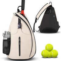 New Pickleball Paddle Shoulder Bag Lightweight Waterproof Crossbody Bag for Tennis Rackets and Badminton Rackets